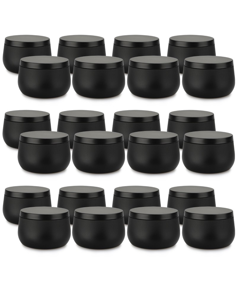 AMORXIA Candle Tin 24 Piece, 8 oz, Candle Containers with Lid