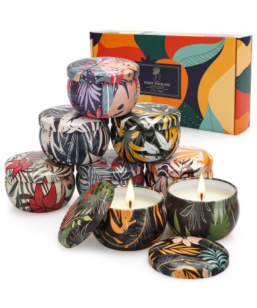 AMORXIA Candle Tin 24 Piece, 8 oz, Candle Containers with Lid